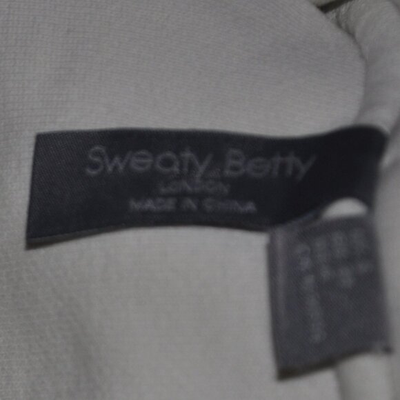 Sweaty Betty London Powerhouse Sleeveless Cream Fleece Hoodie Sweater S 38 - Picture 8 of 8